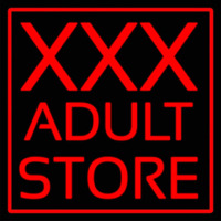 Red  Border X   Adult Store Neontábla