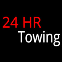 Red 24 Hr Towing Neontábla