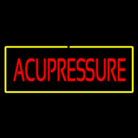 Red Acupressure With Yellow Border Neontábla