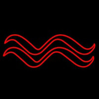 Red Aquarius Logo Neontábla