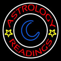 Red Astrology Readings White Border Neontábla