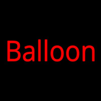 Red Balloon Cursive Neontábla