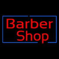 Red Barber Shop Border Neontábla