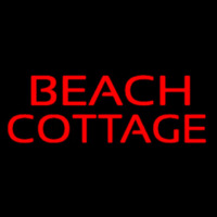 Red Beach Cottage Neontábla