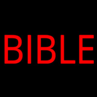 Red Bible Block Neontábla