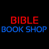Red Bible Blue Book Shop Neontábla