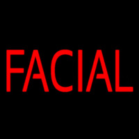 Red Block Facial Neontábla