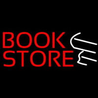 Red Book Store Logo Neontábla
