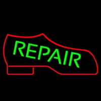 Red Boot Green Repair Neontábla