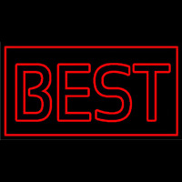 Red Border Best Neontábla
