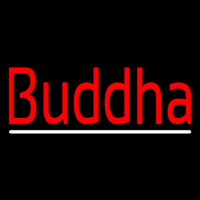 Red Buddha With Line Neontábla