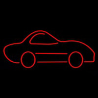 Red Car Logo Neontábla
