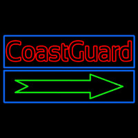 Red Coast Guard Neontábla
