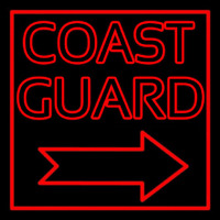 Red Coast Guard Neontábla