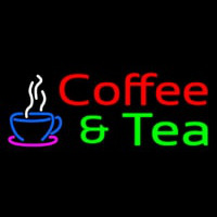 Red Coffee And Green Tea Neontábla