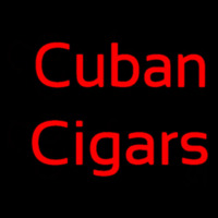 Red Cuban Cigars Neontábla