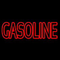 Red Double Stroke Gasoline Neontábla