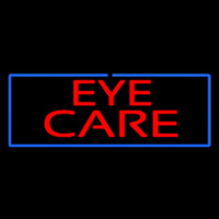 Red Eye Care Blue Border Neontábla