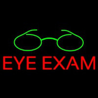 Red Eye E am Green Glass Logo Neontábla