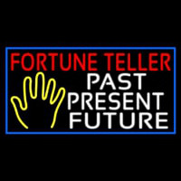 Red Fortune Teller With Yellow Palm Neontábla