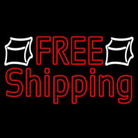 Red Free Shipping Neontábla