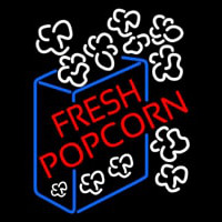 Red Fresh Popcorn Neontábla