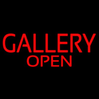 Red Gallery Open Neontábla