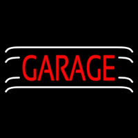 Red Garage Block Neontábla
