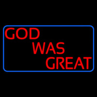 Red God Was Great With Border Neontábla