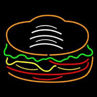 Red Green Burger Logo Neontábla