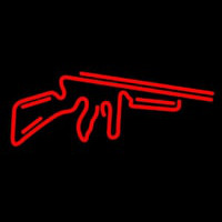 Red Gun Logo Neontábla