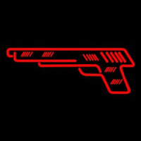 Red Gun Logo Neontábla
