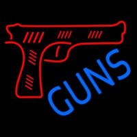 Red Guns Block Neontábla