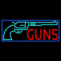 Red Guns Turquoise Logo Neontábla