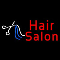 Red Hair Salon With Scissor Neontábla