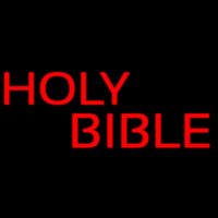 Red Holy Bible Neontábla