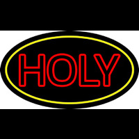Red Holy With Border Neontábla