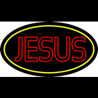 Red Jesus Block Neontábla