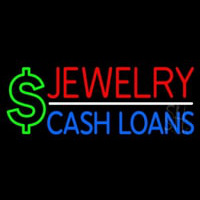 Red Jewelry Blue Cash Loans Neontábla