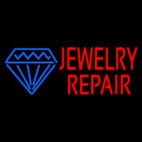Red Jewelry Repair Block Neontábla