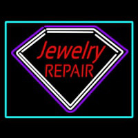 Red Jewelry Repair Turquoise Border Neontábla