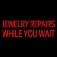 Red Jewelry Repairs While You Wait Neontábla
