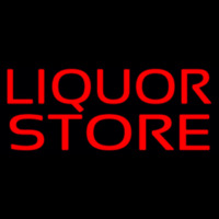 Red Liquor Store Neontábla