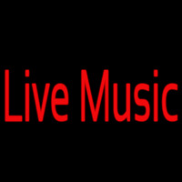Red Live Music 2 Neontábla
