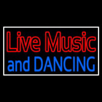 Red Live Music Blue And Dancing 1 Neontábla