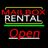 Red Mailbo  Blue Rental Open 3 Neontábla