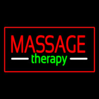 Red Massage Therapy Red Border Neontábla