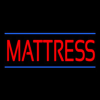 Red Mattress Blue Lines Neontábla
