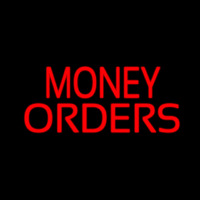 Red Money Orders Neontábla