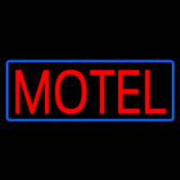 Red Motel With Blue Border Neontábla